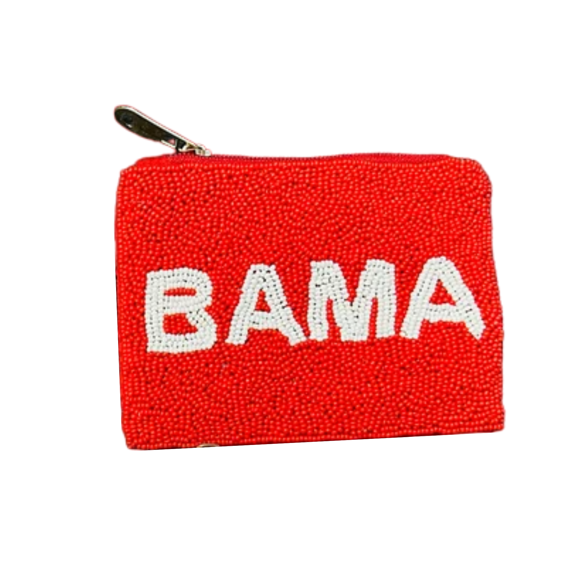 Bama Gameday Beaded Coin Purse - Alabama Crimson Tide Football Fan Accessory