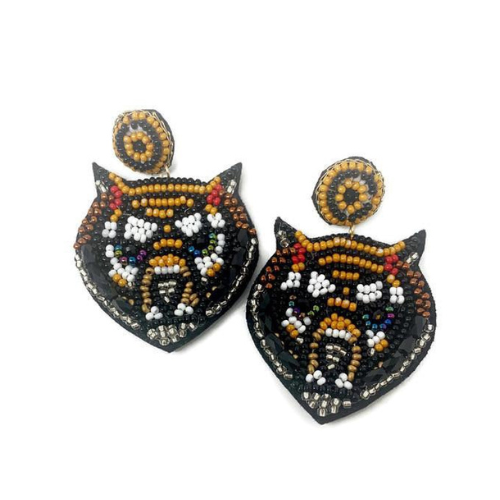 Missouri Tigers Beaded Gameday Earrings: Show Your Team Pride in Style!
