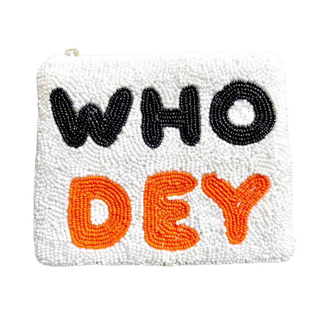 WHO DEY Gameday Beaded Purse - Show Your School Spirit!