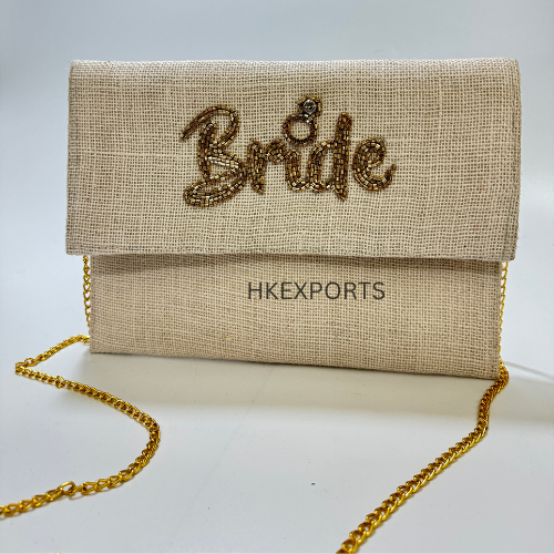 Hand-Beaded Bridal Purse
