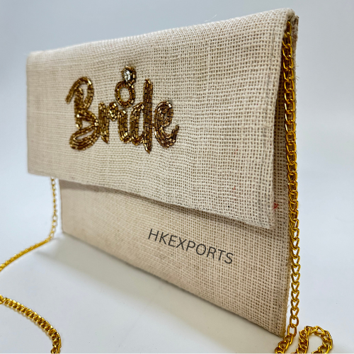 Hand-Beaded Bridal Purse