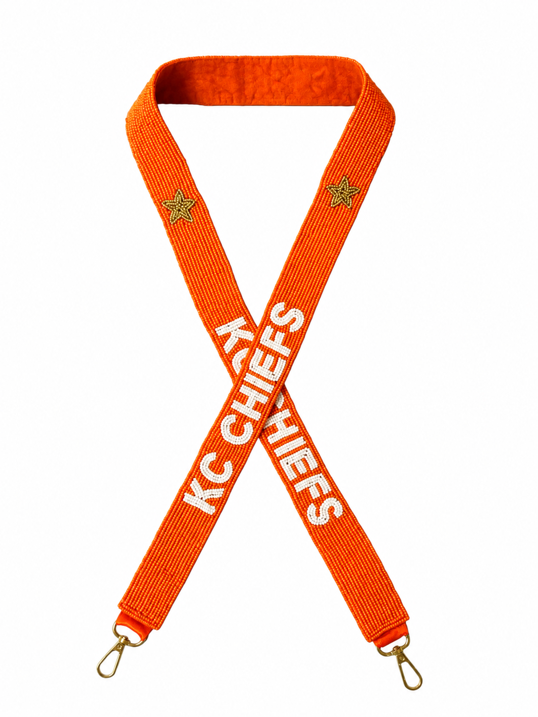 KC Chief Orange Gameday Beaded Purse Strap