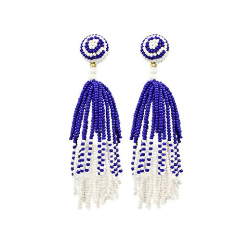 Kentucky Wildcats Gameday Beaded Earrings: Flaunt Your Team Spirit in Style!