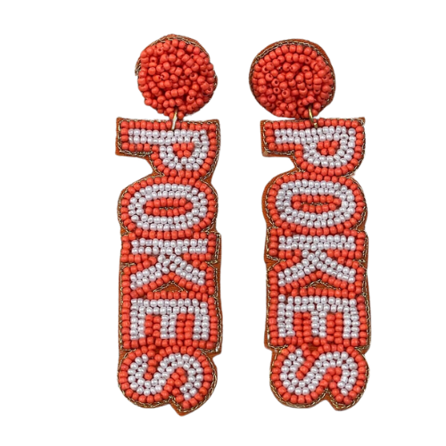 Oklahoma State University Go Pokes Beaded Earrings - Game Day Accessories