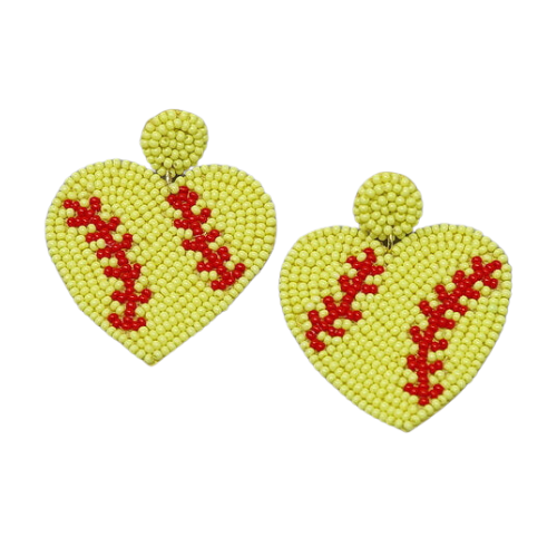 Sporty Chic: Seed Bead Earrings with Tennis, Basketball, and Baseball Themes - Show Your Love for the Game!