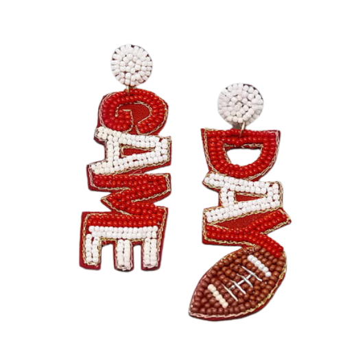 Unleash Your Aggie Spirit with Texas A&M Beaded Earrings - Elevate Your Game Day Style! product description