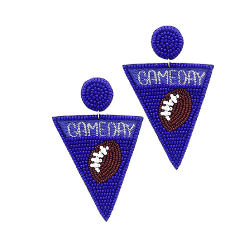 Kentucky K Gameday Beaded Earrings: Stylish Accessories for Wildcats Fans!