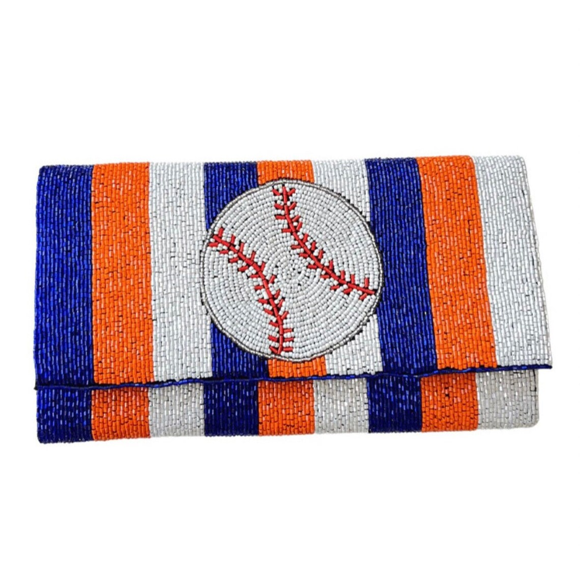 Astros Baseball Beaded Purse - Show Your Team Spirit in Style!