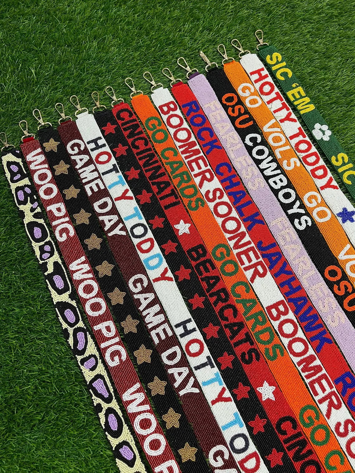 HOTTY TODDY, SIC'EM, GO VOLS and Others Gameday Beaded Strap Collection