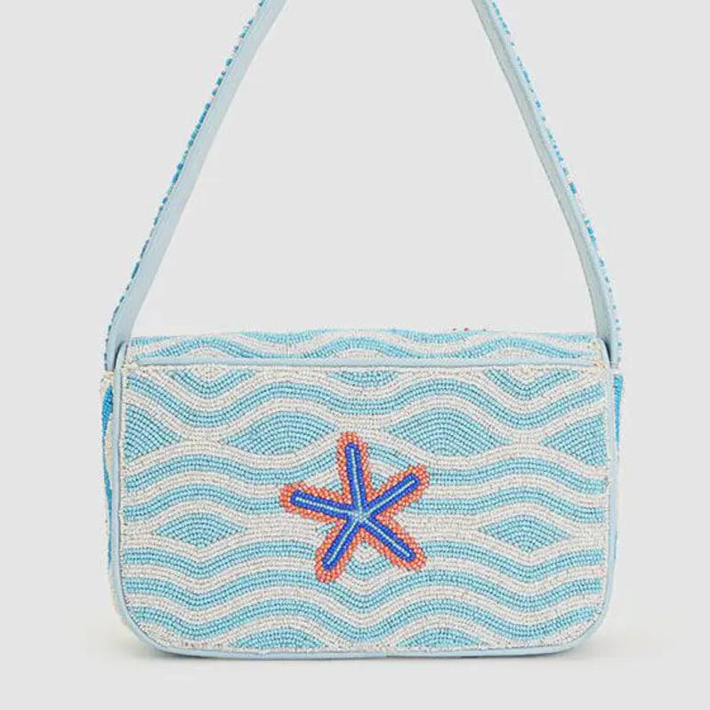 Beaded Crab Shoulder Bag