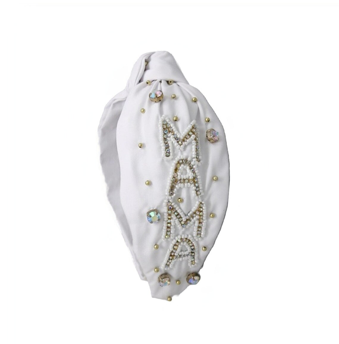 Elegant Mama Handmade Beaded Headband: Celebrate Motherhood with Style!