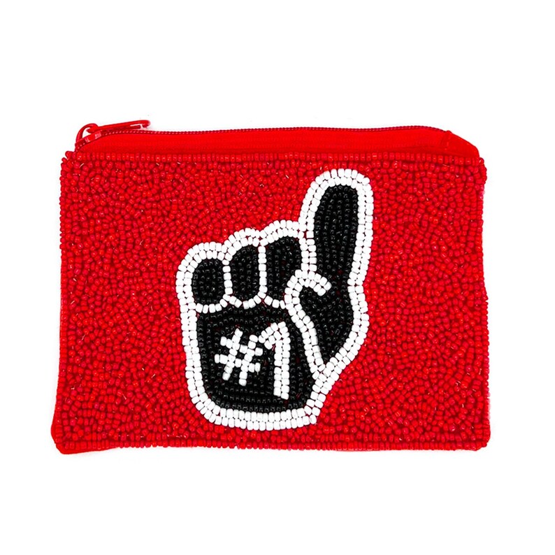 Shimmer and Shine on Gameday with Our Beaded Coin Purse