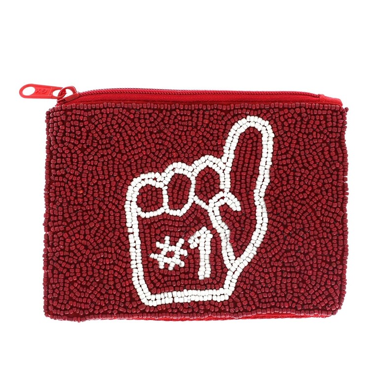 Shimmer and Shine on Gameday with Our Beaded Coin Purse