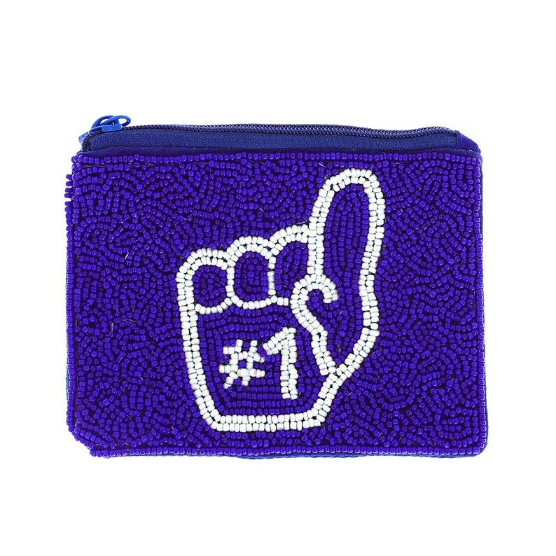 Glamorous Gameday Beaded Coin Purse: Elevate Your Game!