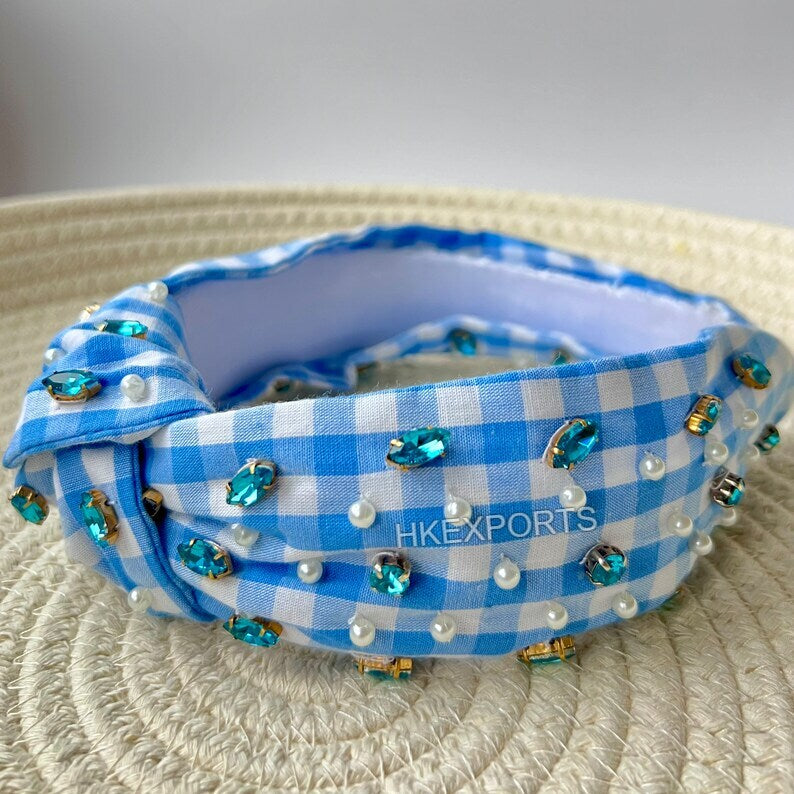 Blue Gameday Headband Perfect School Football Accessory