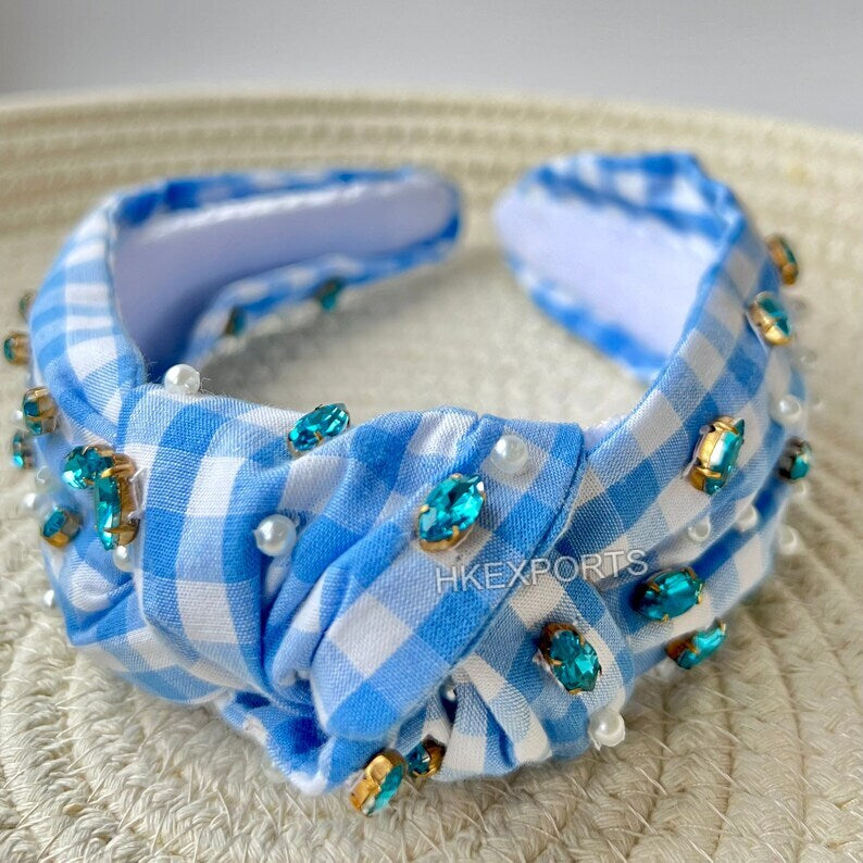 Blue Gameday Headband Perfect School Football Accessory