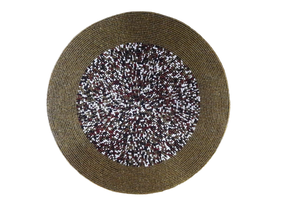 Handmade Beaded Placemat: A Unique Home Decor Piece